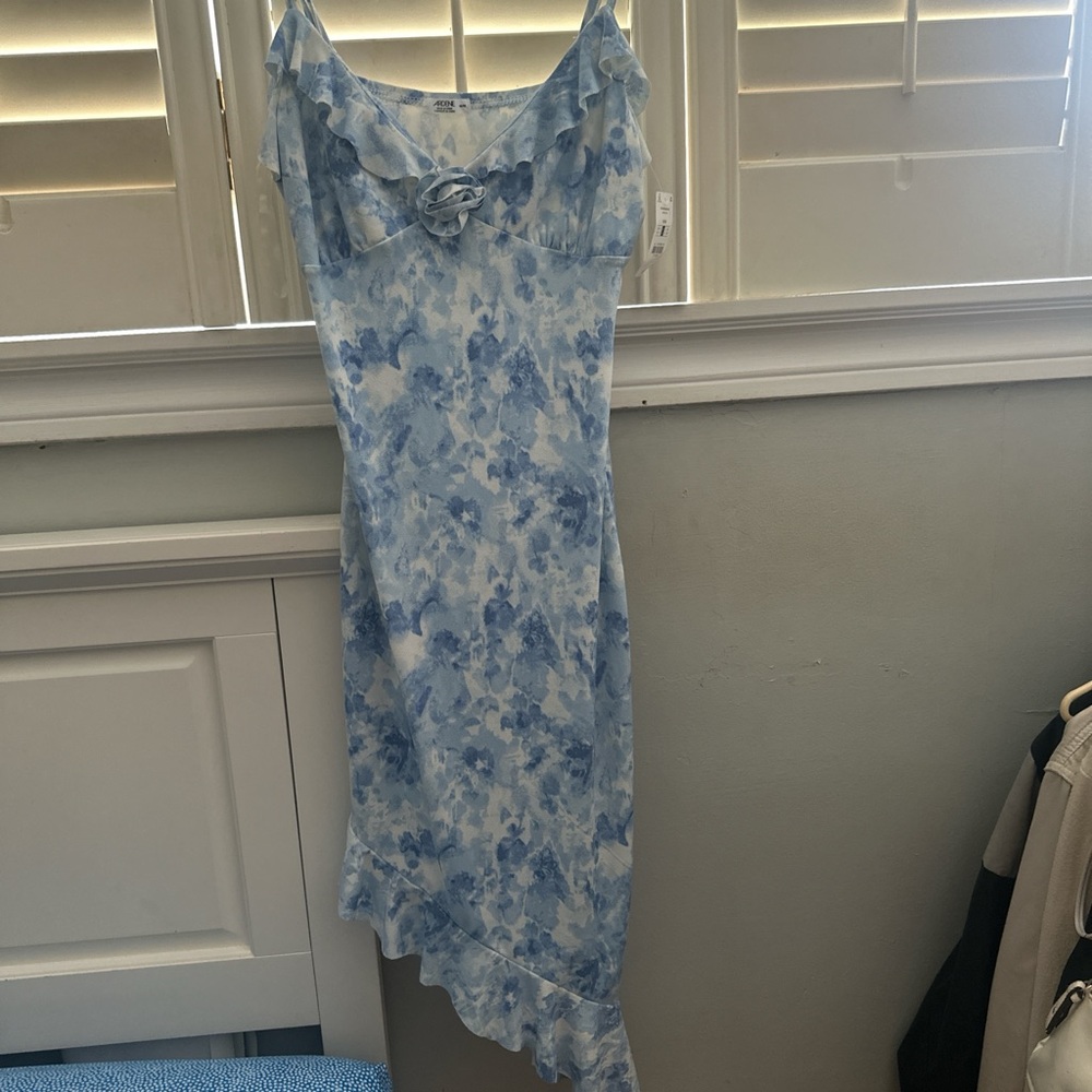 Blue Floral Dress
